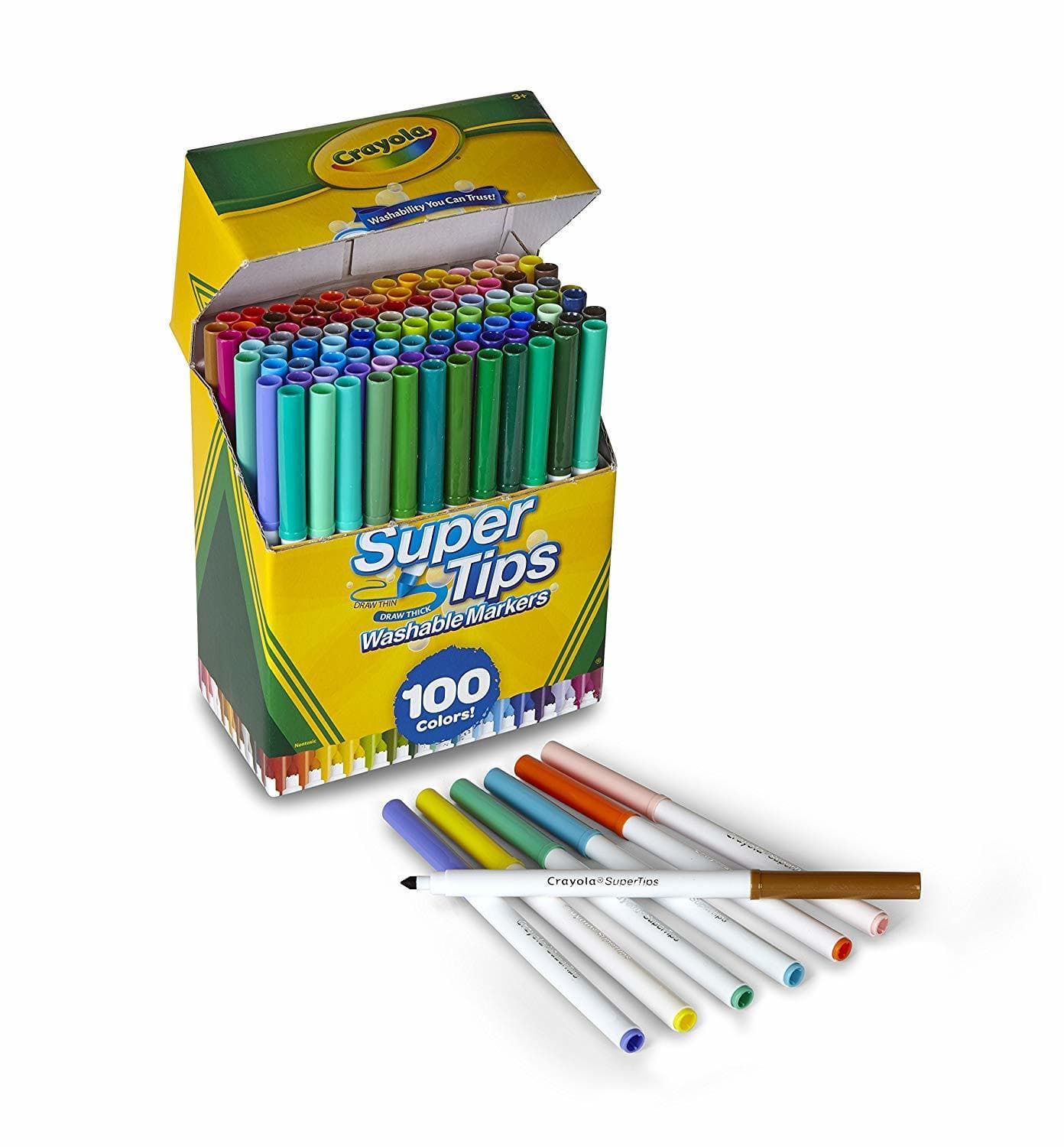 Moda Crayola Super Tips Washable Markers, 100 Count ... - Amazon.com