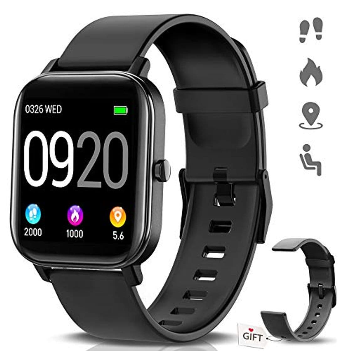 Product NAIXUES Smartwatch, Reloj Inteligente Impermeable IP67 Reloj Deportivo 1.4" Pantalla Táctil Completa