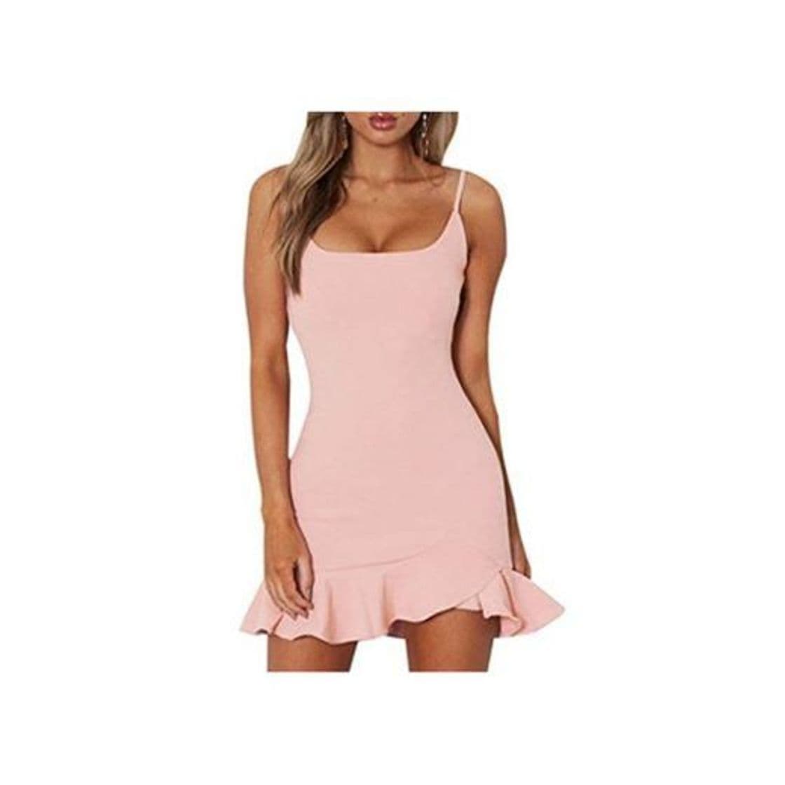 Producto YeeHoo Vestido Mujer Sexy Corto Ajustado Verano Cuello en V Profundo sin Espalda Bodycon Backless Mini Vestido en Cóctel Club Bar