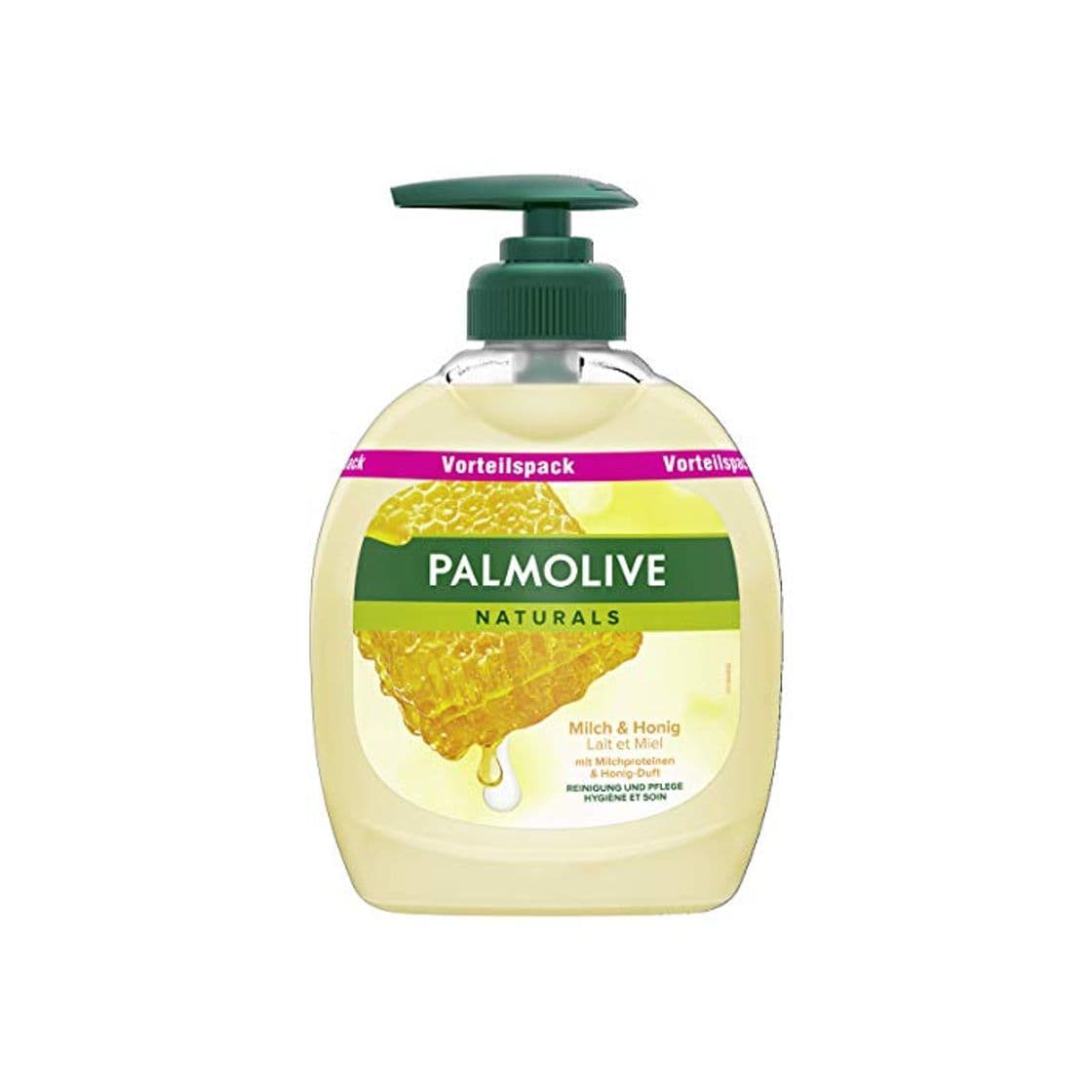 Product 6 x Palm olivo Naturals nouris de conmutación Liquid mano Wash with Milk & Honey 300 ml