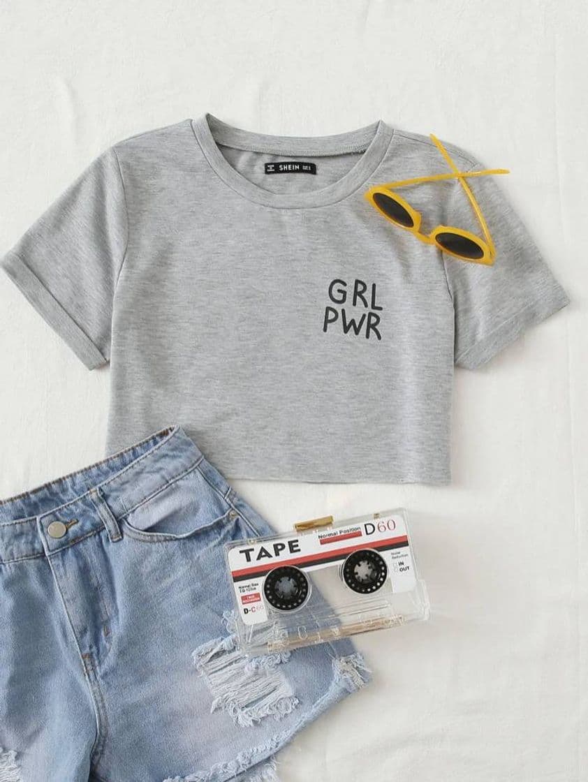 Moda Camiseta Grl pwr 