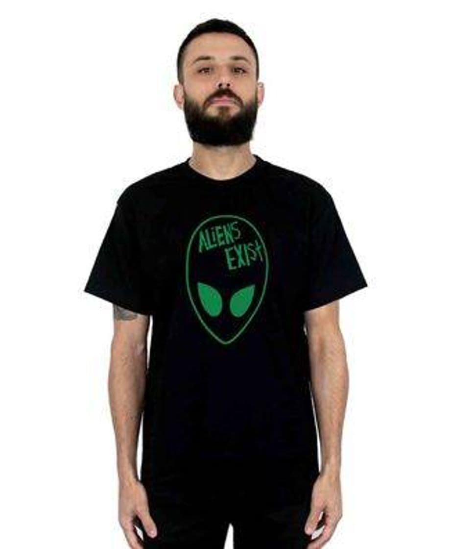 Moda Camiseta 182Life Aliens Exist Preta