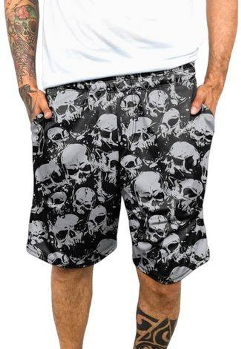 Moda Bermuda Chess Clothing Skulls 