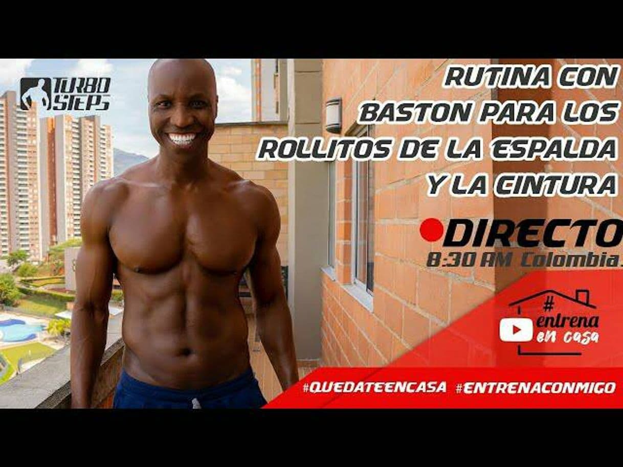 Moda rutina con baston para eliminar rollitos de espalda y cintura