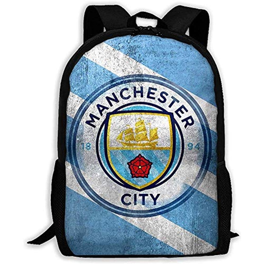 Moda Mochila Unisex para Adultos Manchester City Bookbag Mochila de Viaje Mochilas Escolares Bolsa para computadora portátil