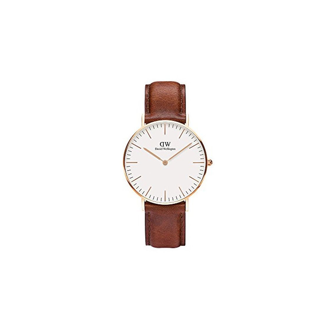 Fashion Daniel Wellington - Reloj analógico para mujer de cuero