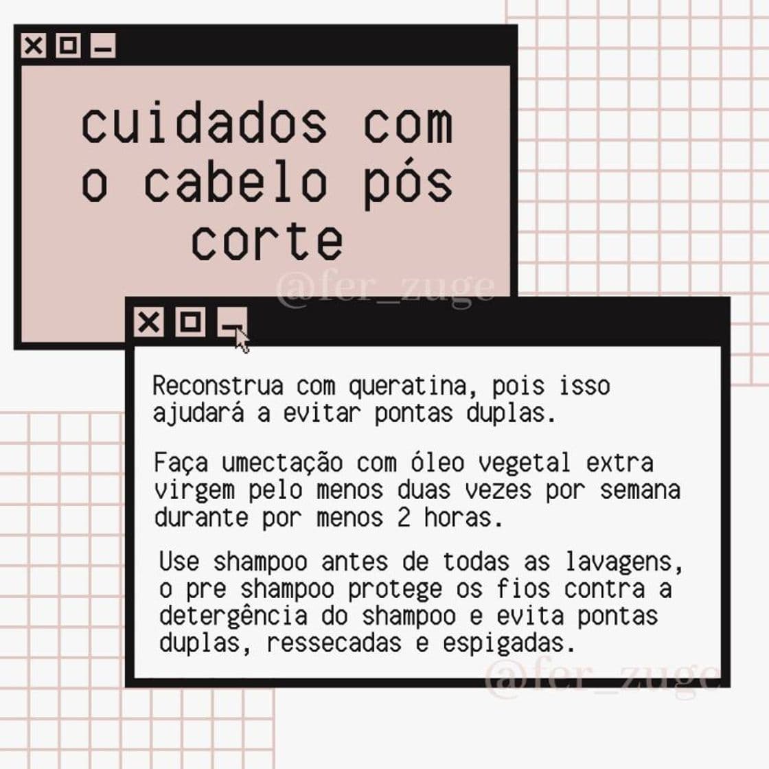 Fashion Cuidados com o cabelo pós corte