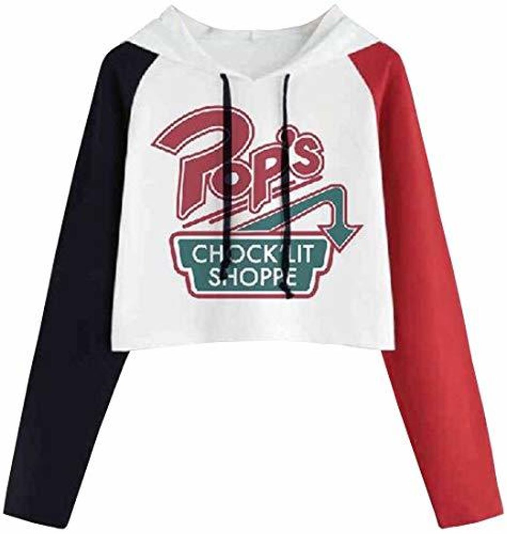 Product EMILYLE Niñas Riverdale Serpiente Pop Manga Multicolor Sudadera Bonita Deportiva Fútbol S