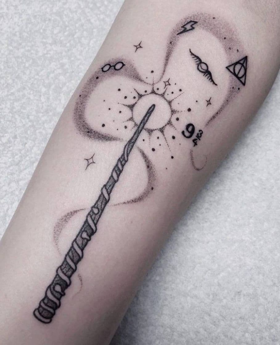 Moda tatuagem Harry Potter 