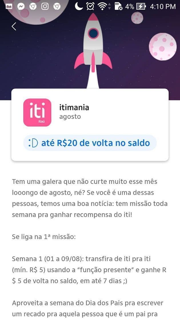 App iti Itaú | app de pagamentos