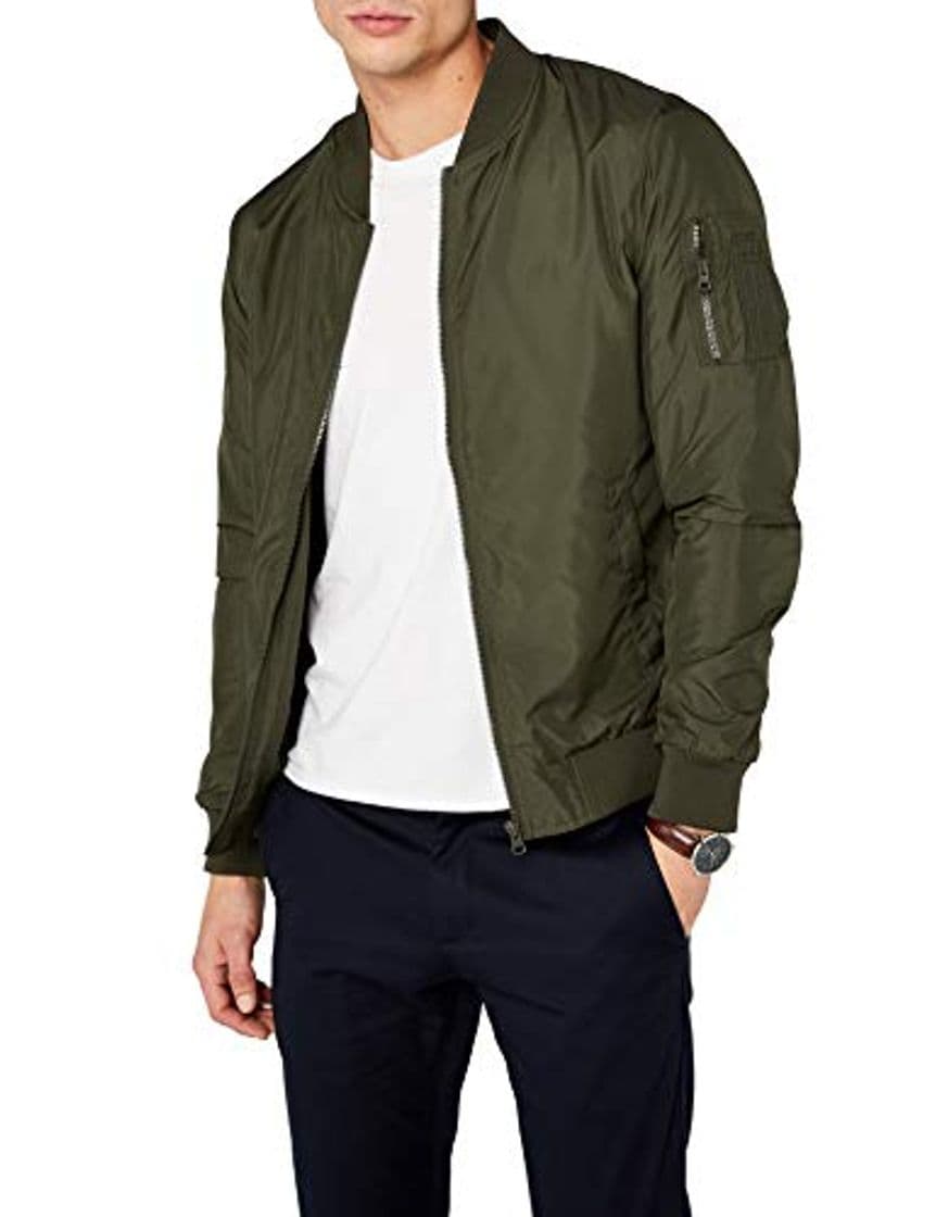 Fashion Urban Classics Light Bomber Chaqueta, Verde