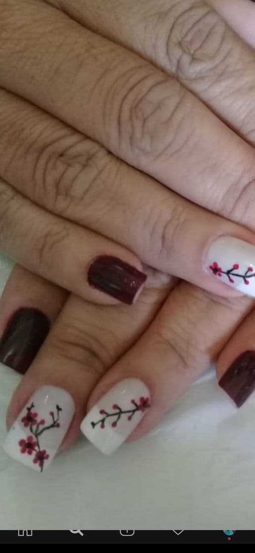 Moda Unhas de planta chinesa 