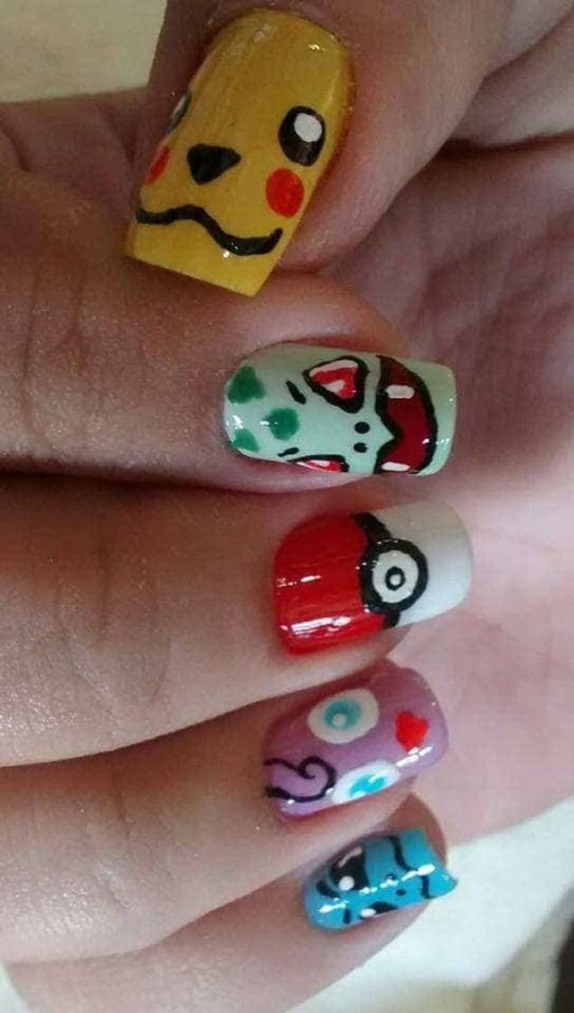 Moda Luciana Sousa | Facebook unhas de Pokémon 