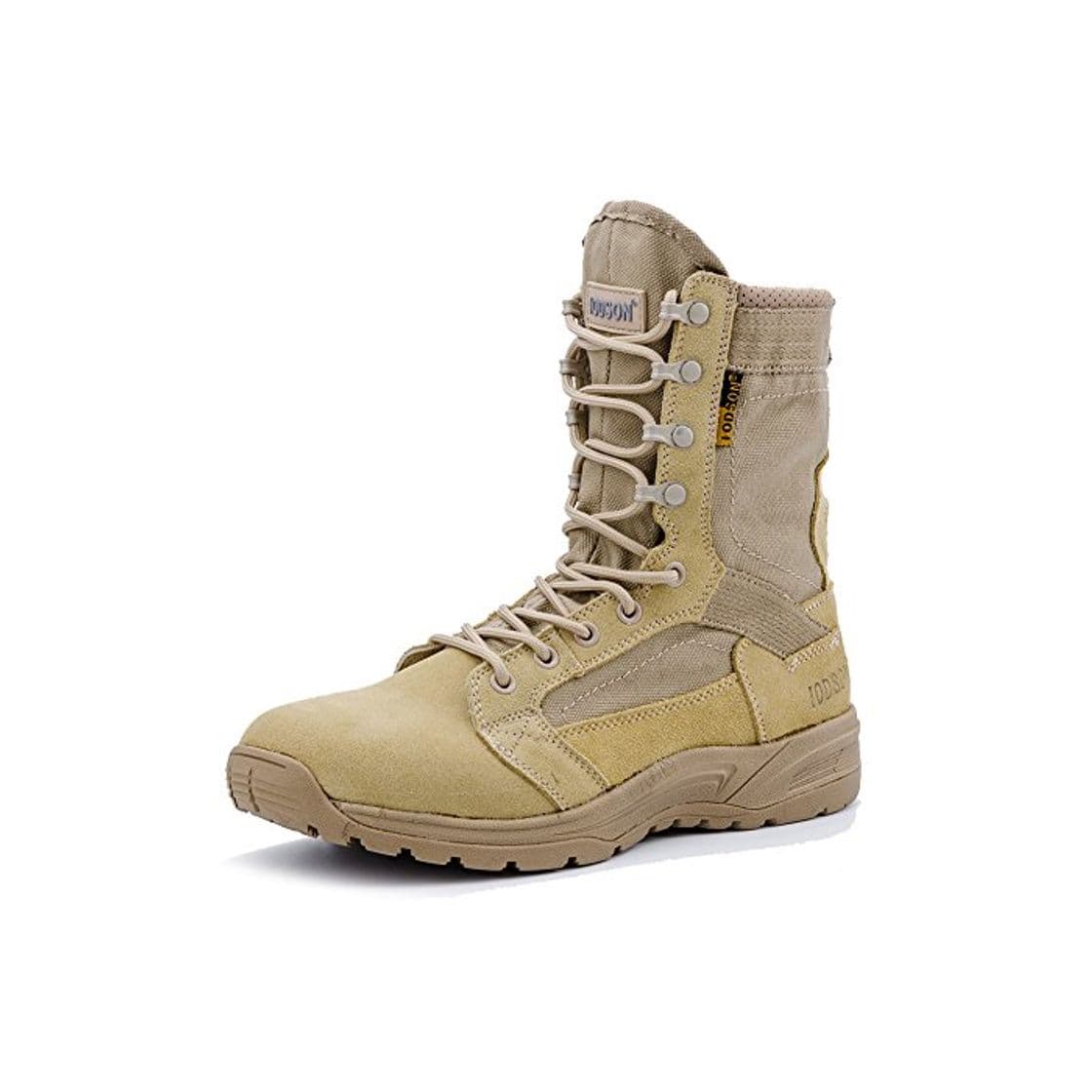 Moda Botas tácticas Militares de Hombre Ultraligero, Tan Botas Jungle Combat, Zapatos de