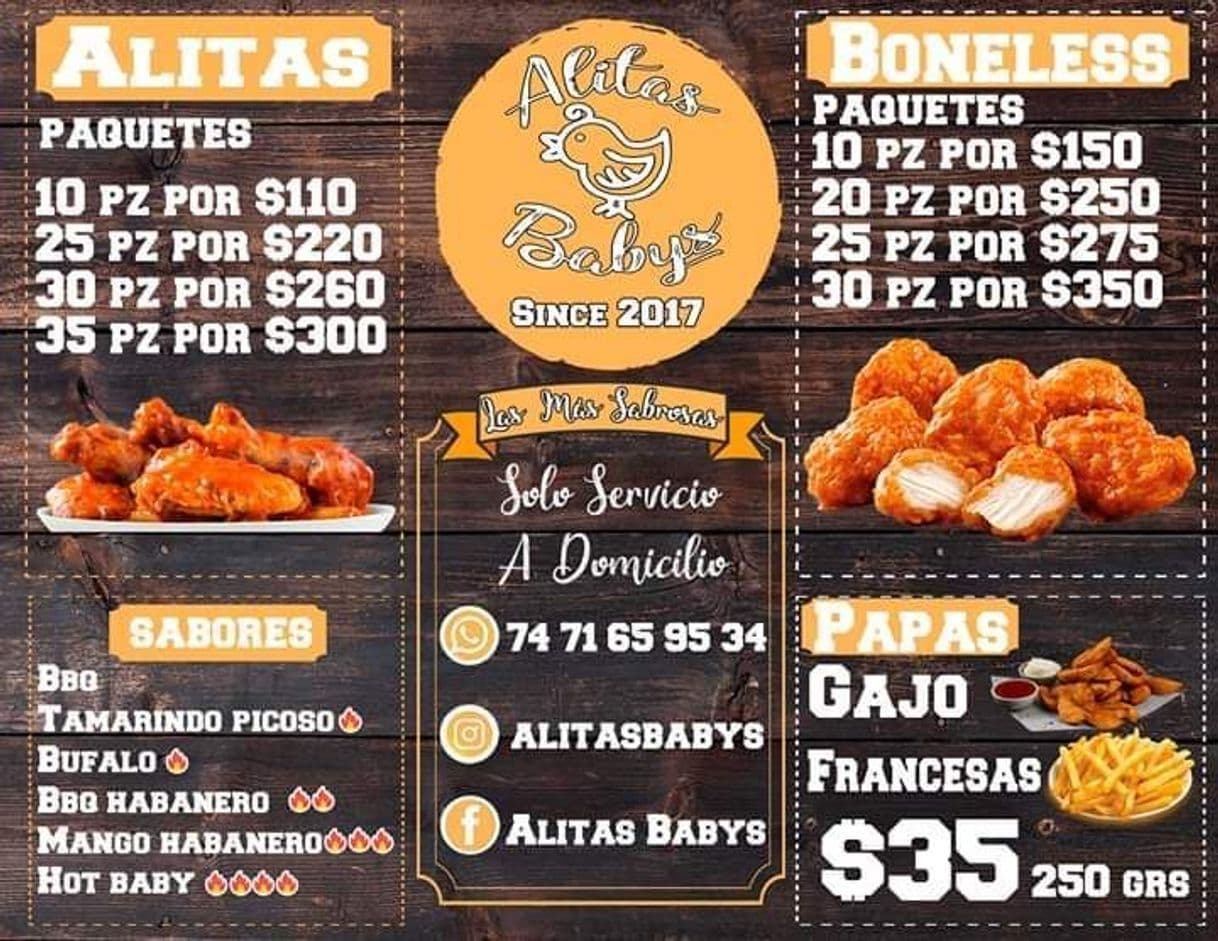 Restaurants Alitas Babys a Domicilio