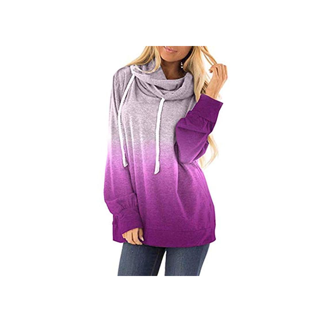 Fashion MOMOXI Sudadera de Felpa para Mujer Otoño Invierno Tops Oversize Fluffy Fleece Sweatshirt Outwear Liquidación Venta Letras de Las Mujeres Imprimir Patchwork Sudadera con Capucha Sudaderas con Capucha