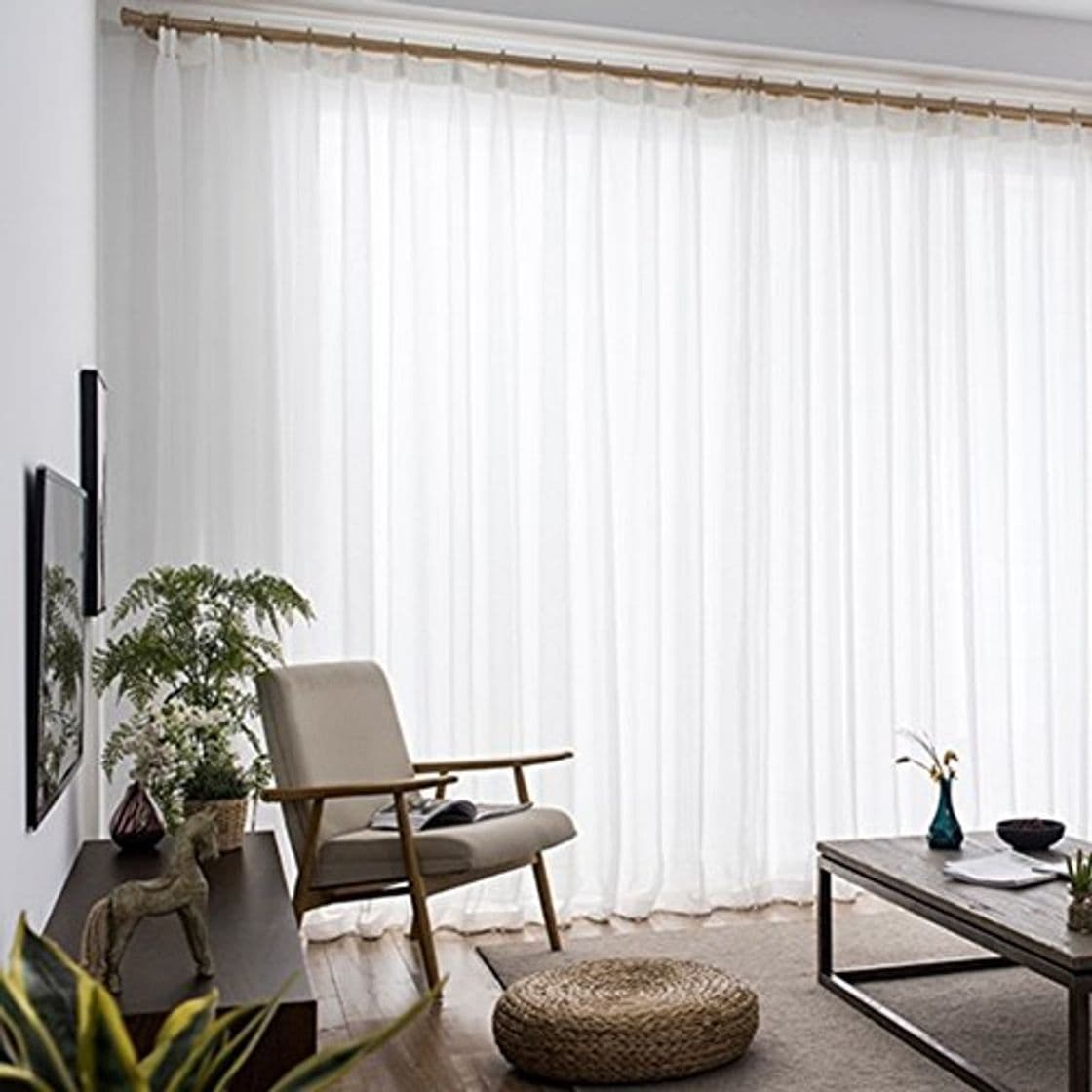 Product MIDIYA Sólido Cortinas De Traslúcidas, Semi-Sombra Cortinas Fino Pura Nordic Simple para