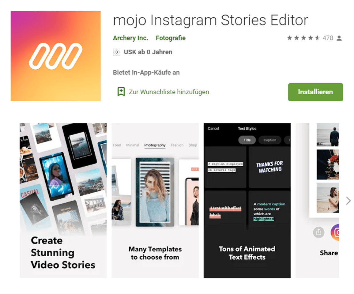 App Mojo - Insta Story Editor