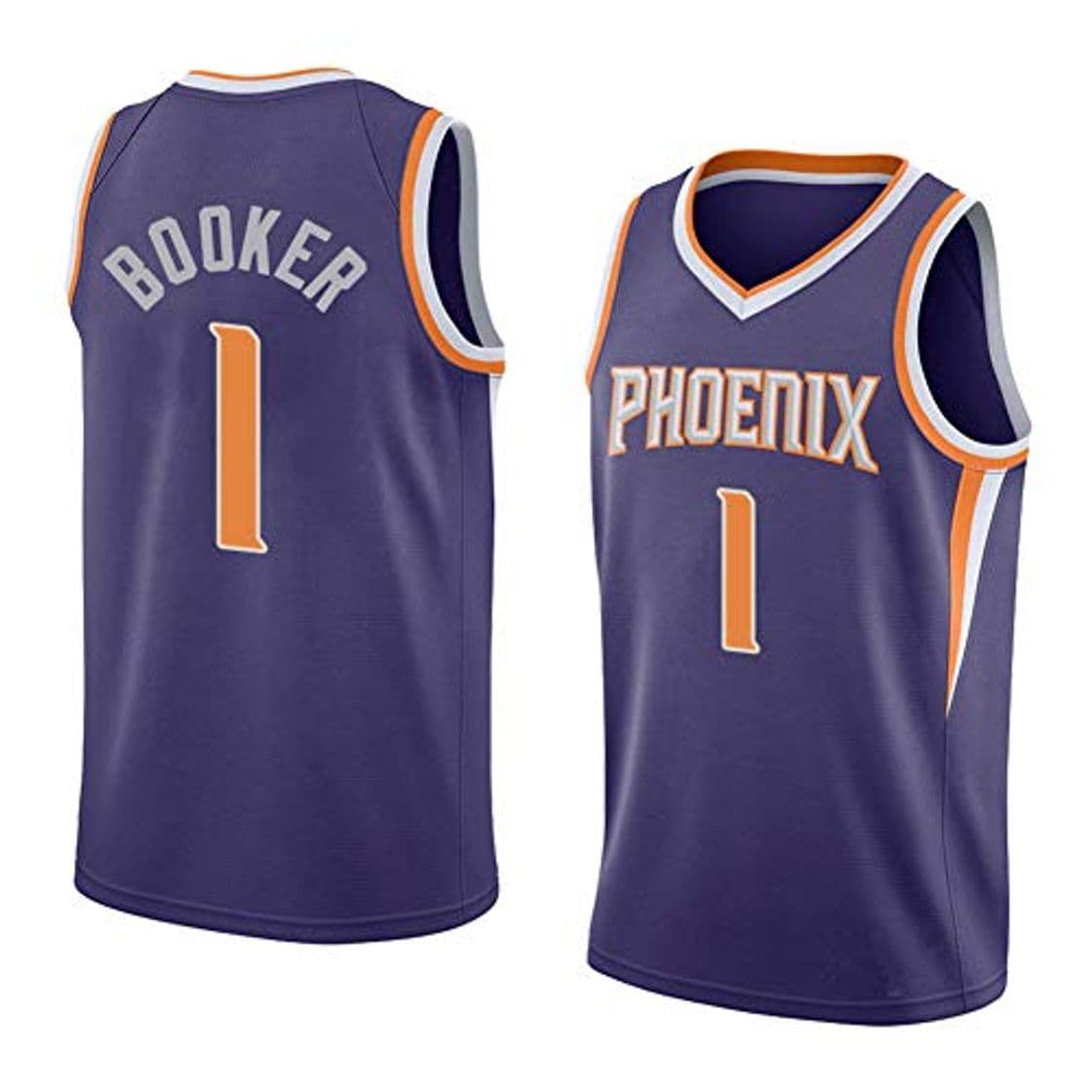 Product NBA Phoenix Suns #1 Devin Booker Camisetas de Baloncesto Cómodas para Hombres