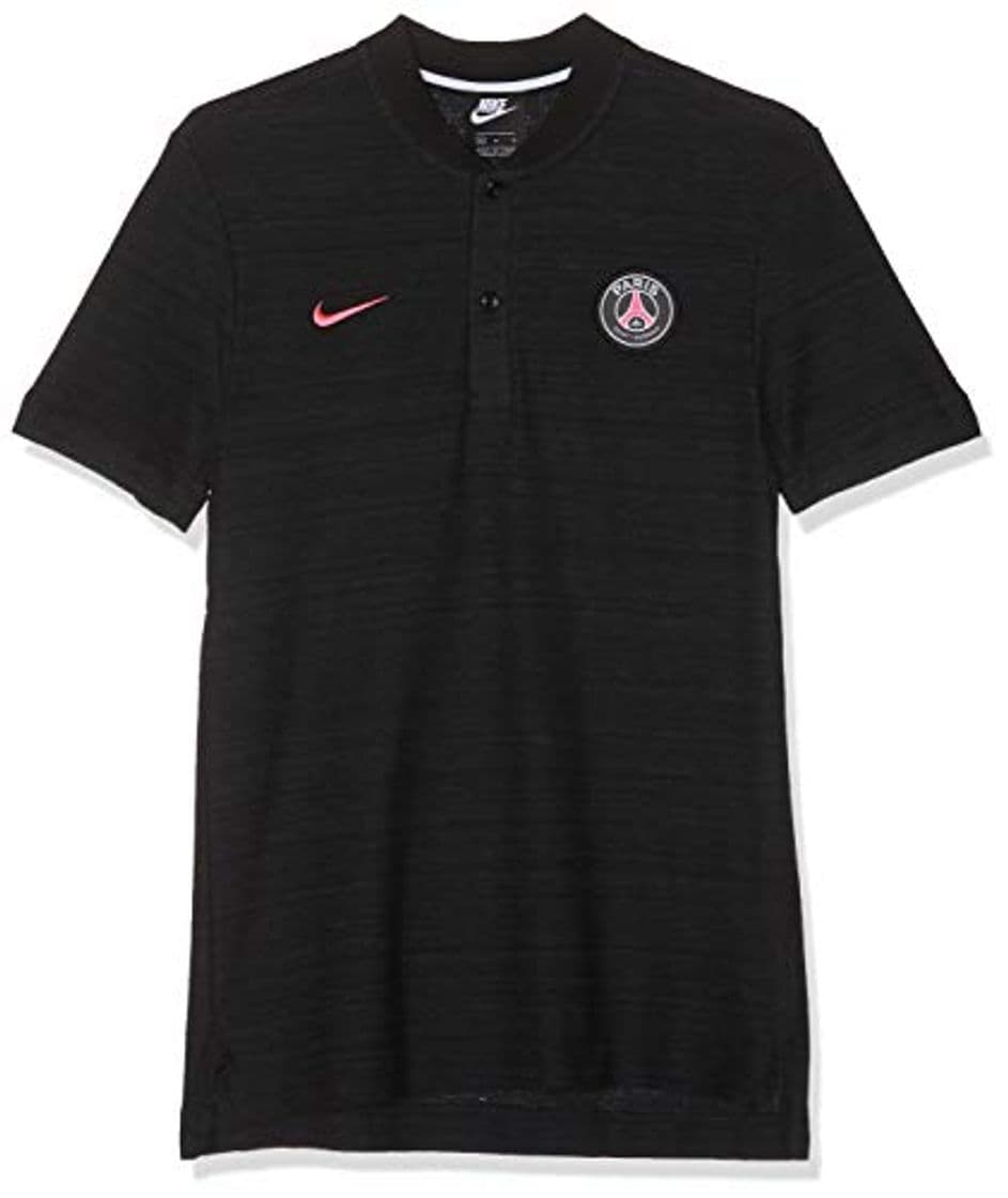 Moda NIKE PSG M NSW GSP Fran PQ AUT Camiseta Polo, Hombre, Black