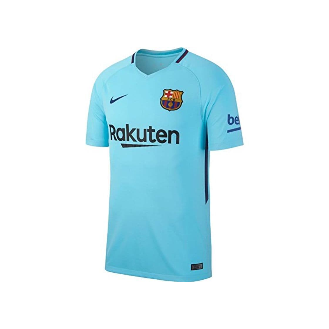 Product Nike 2017/18 FC Barcelona Stadium Away Camiseta de Manga Corta, Hombre, Azul