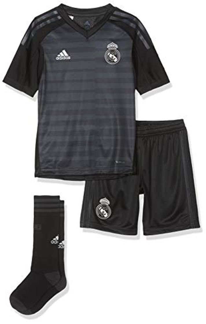 Product adidas 18/19 Real Madrid Away Kit-Lfp Badge Conjunto, Unisex niños, Gris