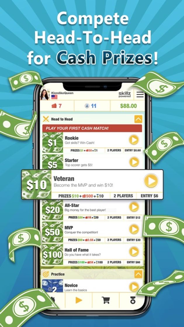 App Solitaire Deluxe® Cash Prizes