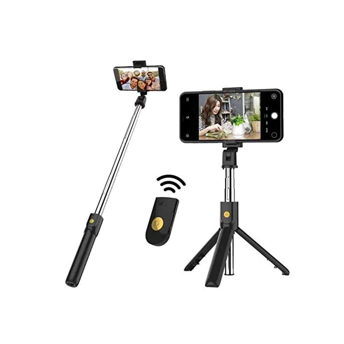 Producto Alfort Palo Selfie, Selfie Stick Bluetooth Trípode Portátil con Control Remoto per