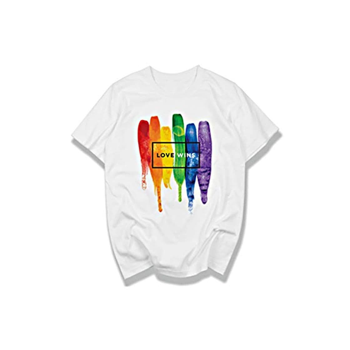 Moda Camiseta LGBT Pride Rainbow