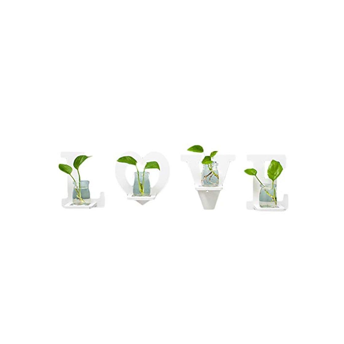 Product Ordertown 4 Unids HOGAR Amor Carta Colgante De Pared Florero Florero Jardinera