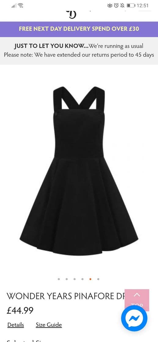 Moda Wonder Years Pinafore Dress