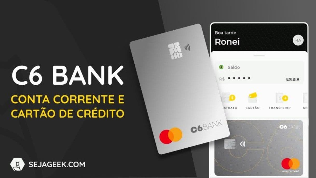 App Banco on-line que personaliza cartão