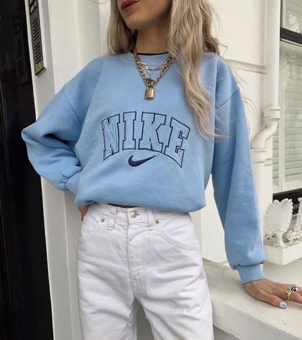 Fashion nike blue hoodie