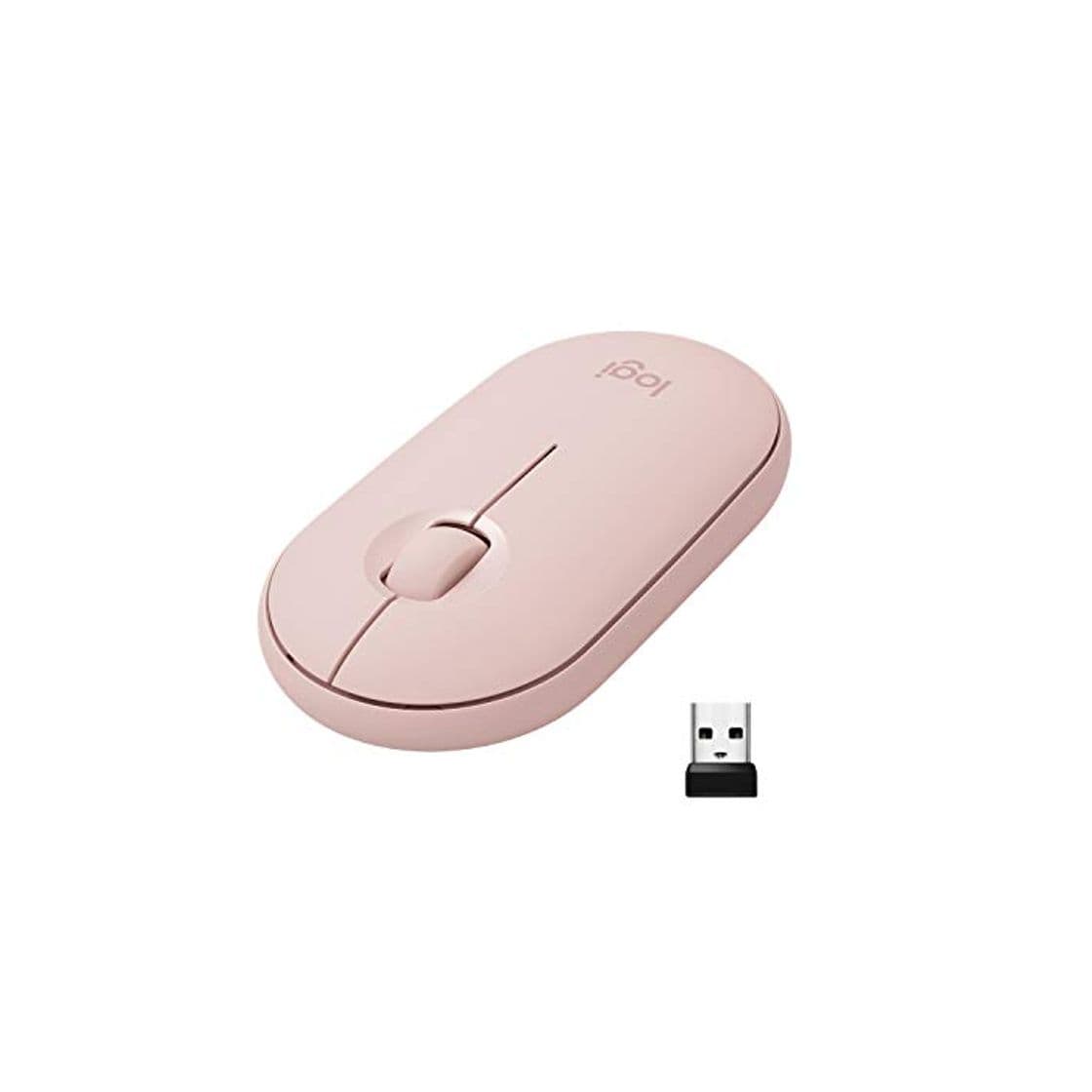 Product Logitech M350 PEBBLE Ratón Inalámbrico, Bluetooth o 2.4 GHz con Receptor Unifying,