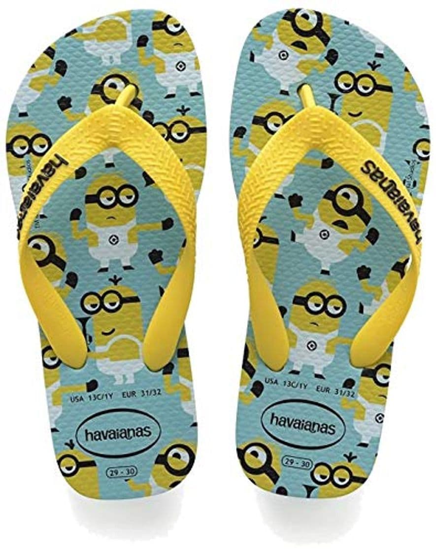 Fashion Havaianas Minions, Chanclas Unisex niños, Azul