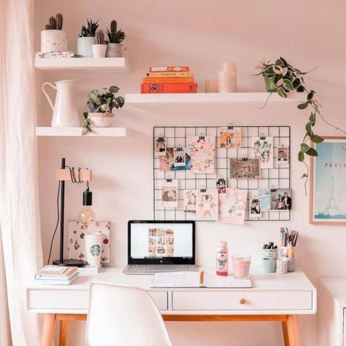 Moda Aesthetic Pink Desk