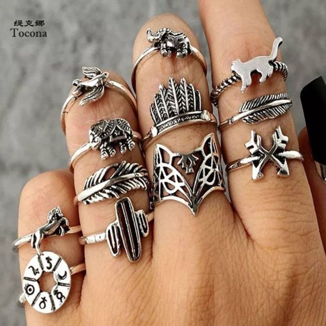 Fashion Set de 12 anillos. 