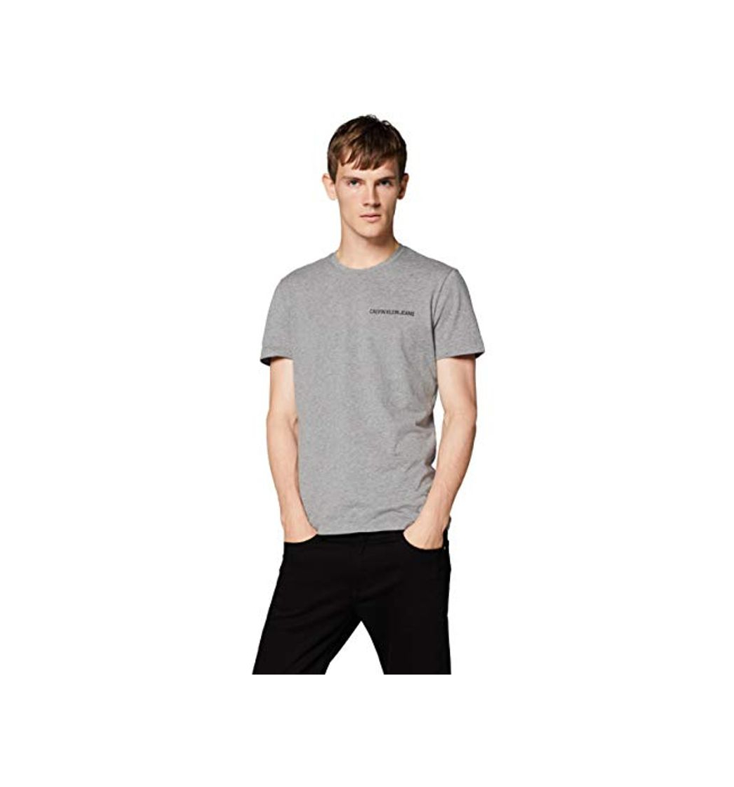 Product Calvin Klein Chest Institutional Slim SS tee Camiseta, Gris