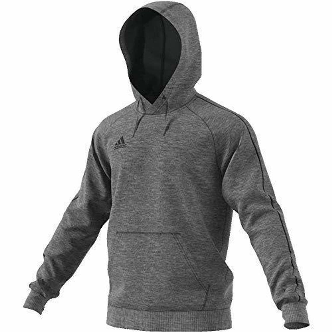 Fitness Adidas Core18 Hoody Sudadera con Capucha, Hombre, Gris