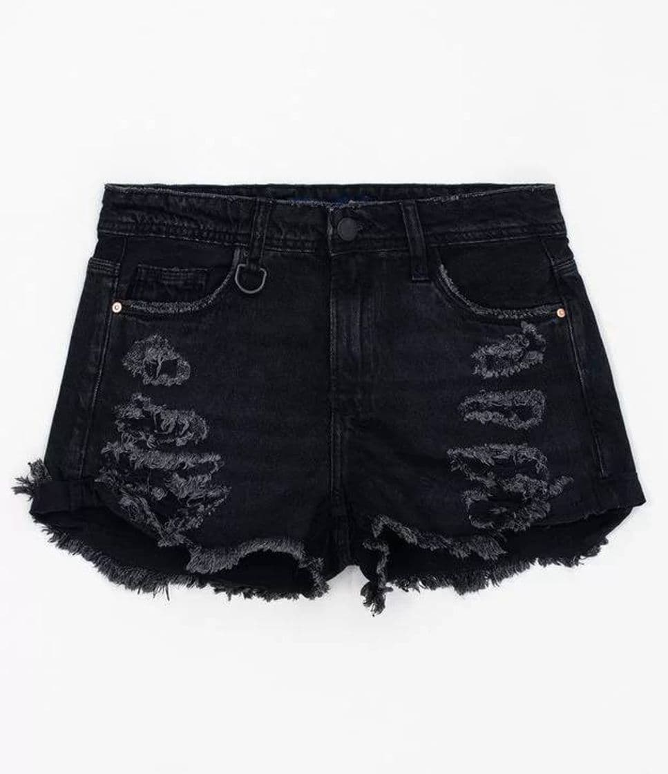 Moda Short boyfriend com puidos