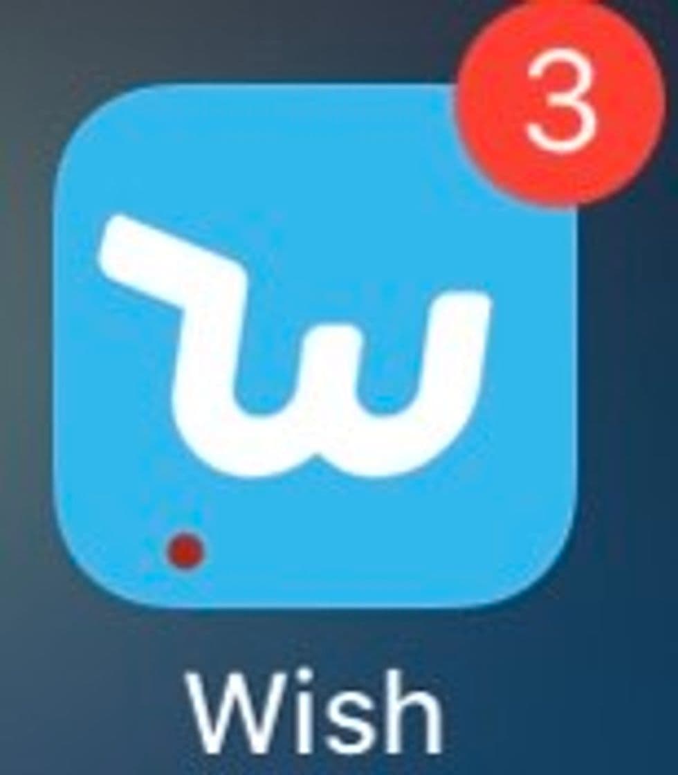 App Regista-te no Wish com oferta de 50%!