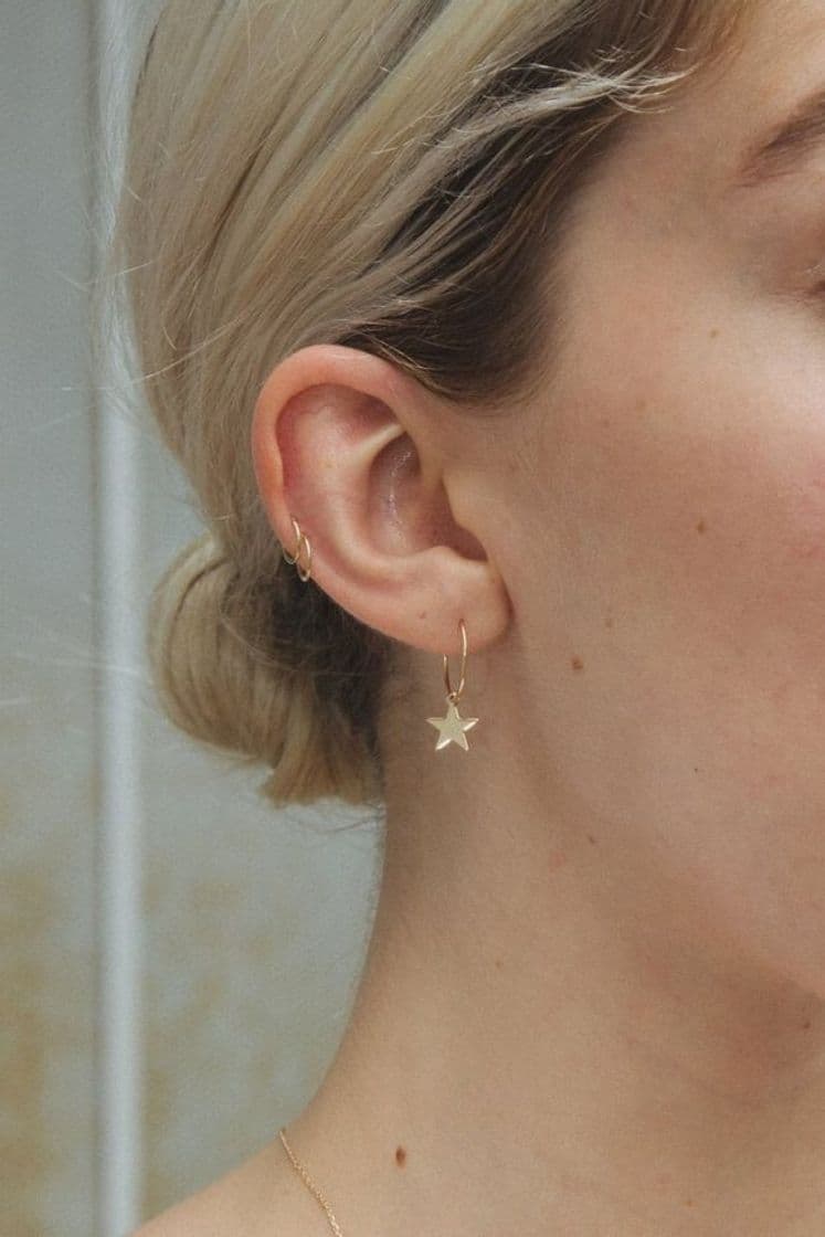 Fashion Gold Star Charm Earrings - Brandy Melville EU