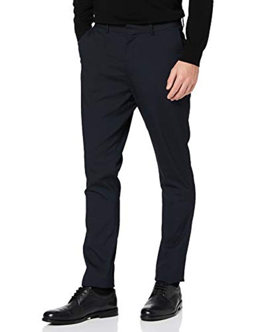 Moda New Look Slim Suit Trouser, Pantalones de Traje para Hombre, Azul