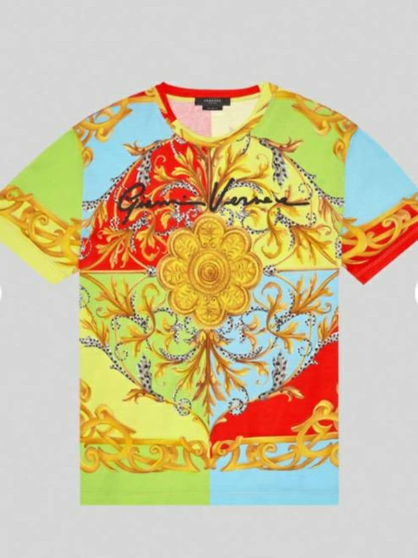 Fashion Versace Camiseta con estampado Summer Capsule para Hombre