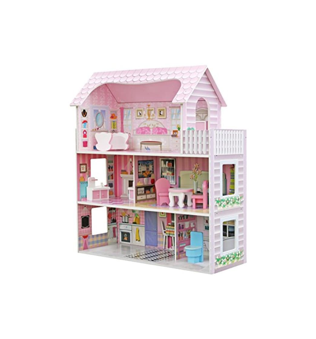 Producto Star- Casa de Muñecas con Familia y Mobiliario, Multicolor, Talla Única