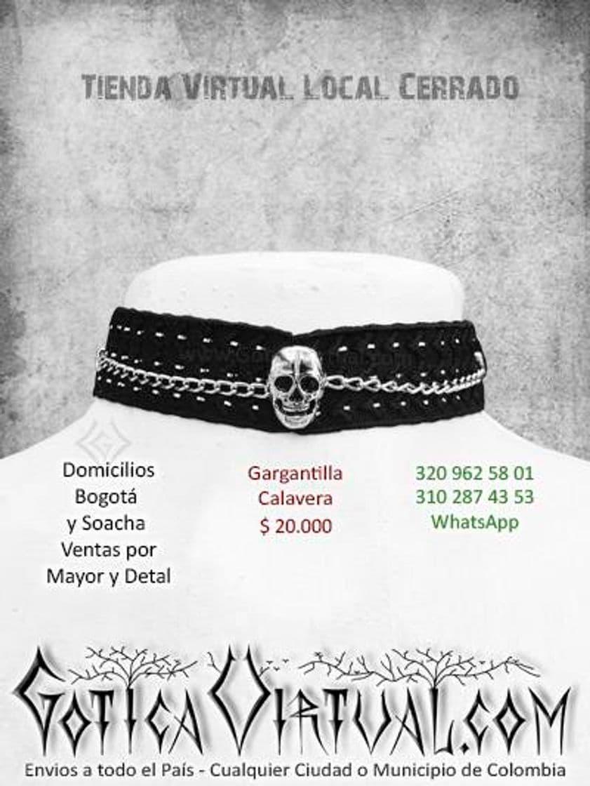 Moda Gargantilla de calavera