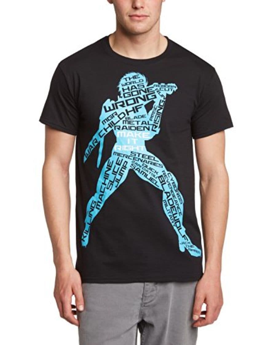 Moda Level up Wear Chaos Camiseta, Negro