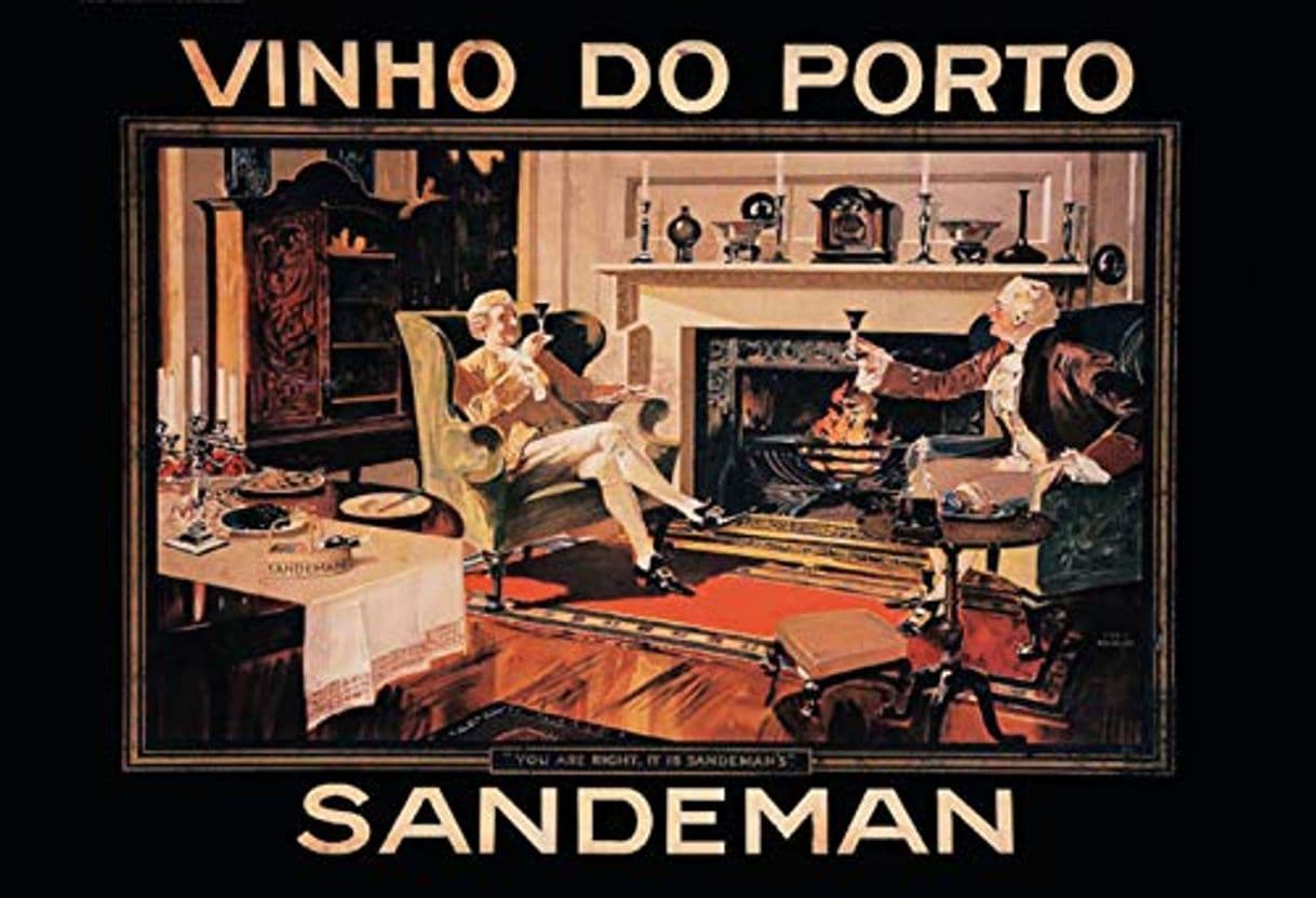 Product Vinho Do Porto Sandmann Antes de la Chimenea Cartel de Chapa Metal