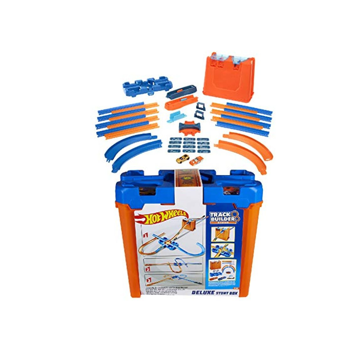 Product Hot Wheels - Track Buider Caja de Acrobacias Deluxe, Accesorios para Pistas