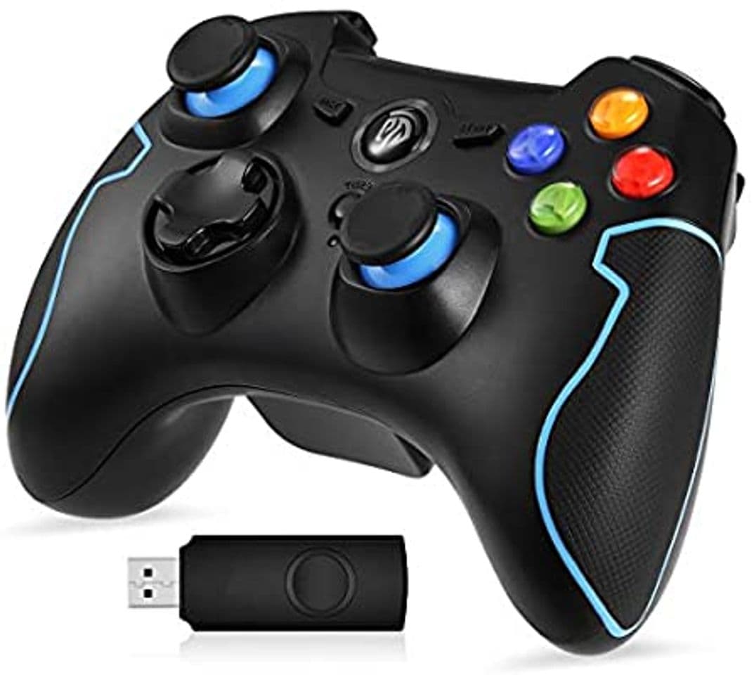 Product Mando Inalámbrico, [Regalos] EasySMX 2.4G Wireless Gamepad, Controller Wireless Incorporado Bateria con